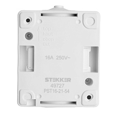 Розетка 1-местная с крышкой Stekker Велена PST16-21-54 49727 3