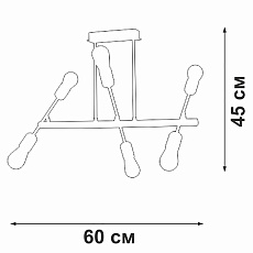 Потолочная люстра Vitaluce V3010-1/6PL 3