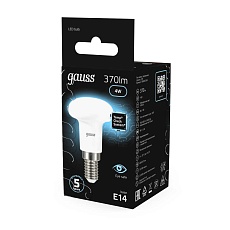 Лампа светодиодная рефлекторная Gauss E14 4W 4100K матовая 106001204 2