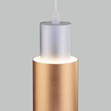 Подвесной светодиодный светильник Eurosvet Bento 50204/1 матовое серебро/матовое золото 3