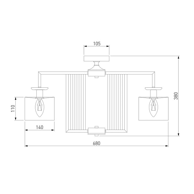 Потолочная люстра Eurosvet Fargo 60123/5 хром Smart изображение 2 Потолочная люстра Eurosvet Fargo 60123/5 хром Smart Фото № 2