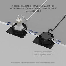 Встраиваемый светильник Denkirs Roto Mini / Рото Мини DK2038-BK 4