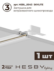 Встраиваемая однофазная трековая система Hesby Lighting Skylite №10 со светильниками HSBL_kompl_S010_VI2W4K 3