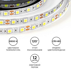 Светодиодная лента OGM 14,4W/m 60LED/m 5050SMD холодный белый 5M LSE-270 2