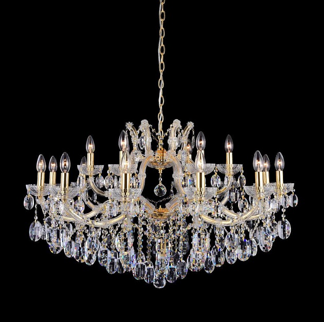Подвесная люстра Crystal Lux Hollywood SP12+6 Gold Фото № 1