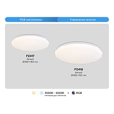 Потолочный светодиодный светильник Ambrella light Orbital Dance FZ417 2