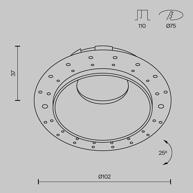 Встраиваемый светильник Maytoni Technical Share DL051-U-2WMG Фото № 10