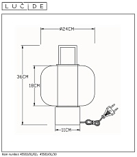 Настольная лампа Lucide Sofia 45583/01/02 3