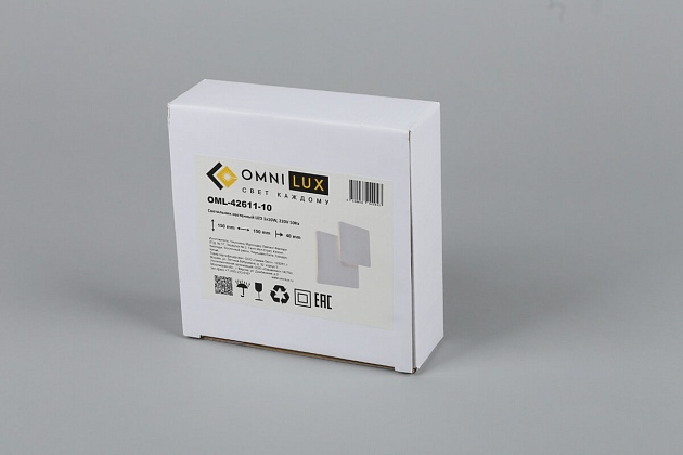 Настенный светодиодный светильник Omnilux Banbury OML-42611-10 изображение 9 Настенный светодиодный светильник Omnilux Banbury OML-42611-10 Фото № 9