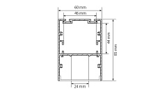 Профиль Arlight ARH-LINE-6085-2000 BLACK 018681 1