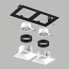 Комплект со светильником Lightstar Domino Quadro (214527+214506+214506+214007+214007) D5270606BMOD 3