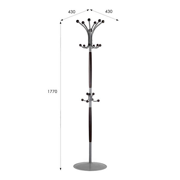 Напольная вешалка Мебелик Д 1 Лайт 007787 изображение 3 Напольная вешалка Мебелик Д 1 Лайт 007787 Фото № 3