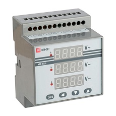 VD-G33 Вольтметр цифровой на DIN трехфазный EKF PROxima (без поверки vd-g33