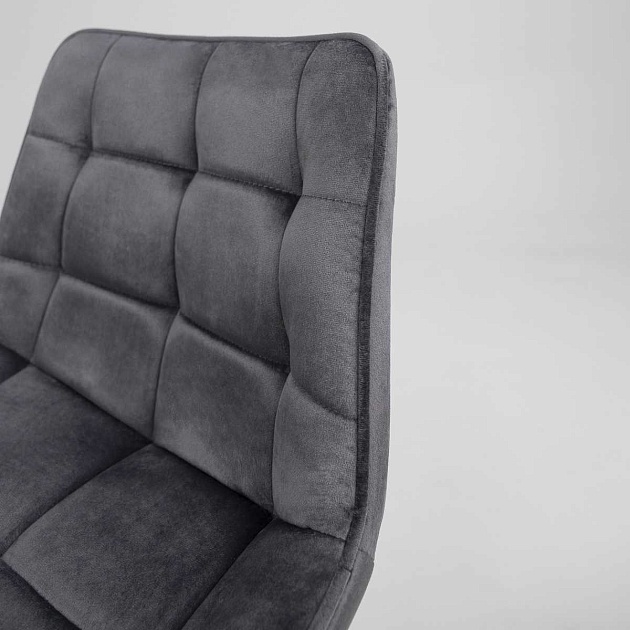 Полубарный стул AksHome Linx темно-серый, велюр 86206 изображение 4 Полубарный стул AksHome Linx темно-серый, велюр 86206 Фото № 4