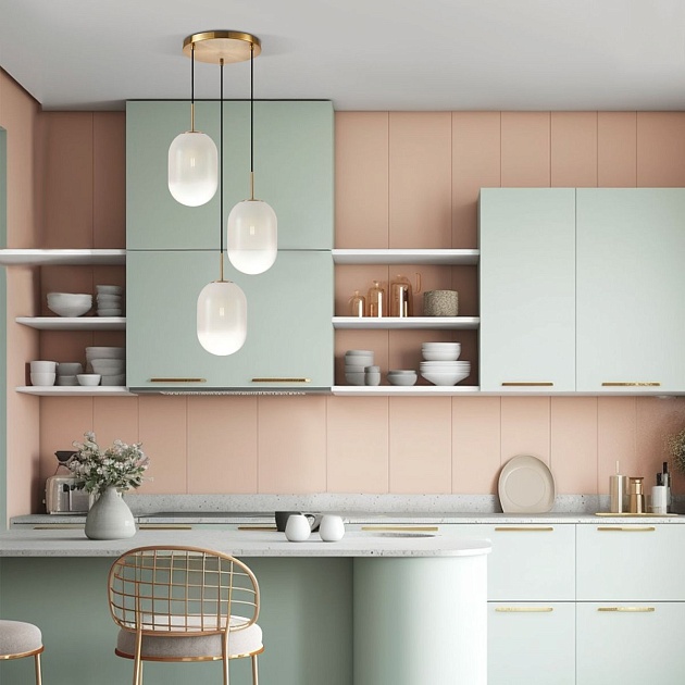 Подвесная люстра Eurosvet Loona 60161/3 латунь Фото № 2