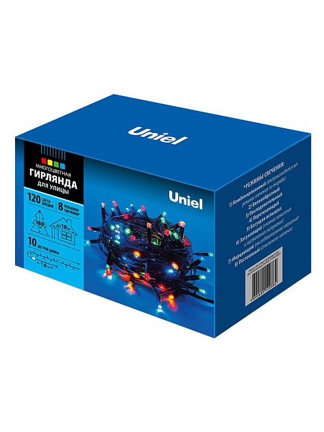 Уличная светодиодная гирлянда Uniel 220V разноцветный ULD-S1000-120/DBA Multi IP67 UL-00005263 фото 4