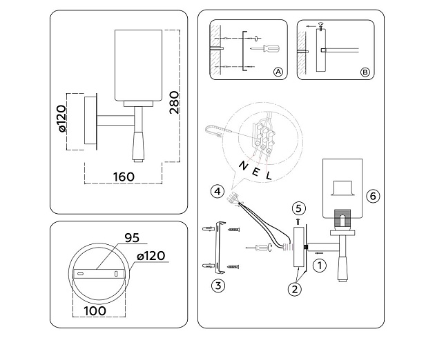 Бра Ambrella Light High Light Modern LH56265 Фото № 2
