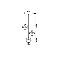 Подвесной светильник Vele Luce Broadway VL5362P23 3