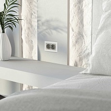 Розетка двойная с заземлением (дымчатый) W1272004/ a069774 2