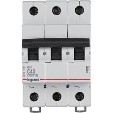 Выключатель автоматический модульный Legrand RX3 3П 40A 4,5кА AC 419712 