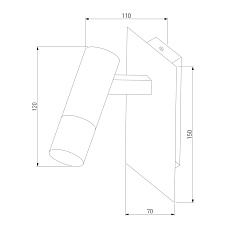 Светодиодный спот Eurosvet Cast 20142/1 Led белый/хром 1