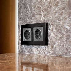 Рамка Werkel Aluminium на 2 поста черный алюминий W0021708 4690389158056 2