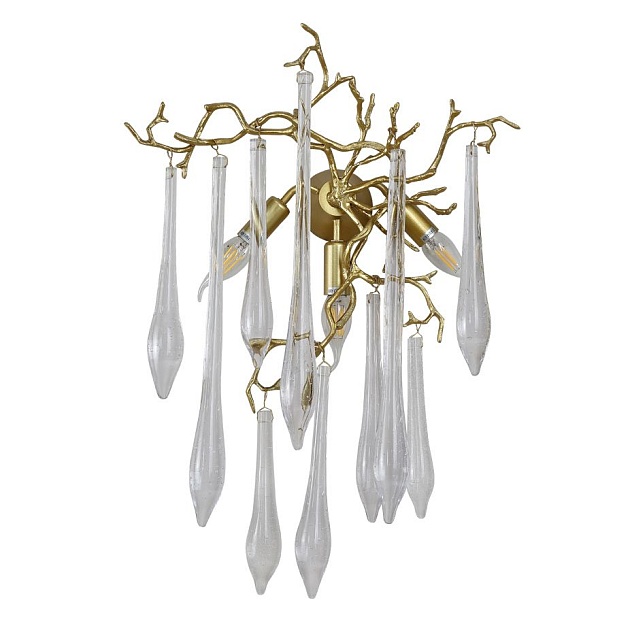 Настенный светильник Crystal Lux Reina AP3 Gold Pearl Фото № 1
