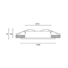 Встраиваемый светильник Hesby Lighting Harstad HSBL_0216 1