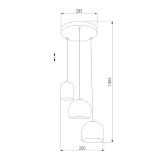 Подвесная люстра TK Lighting 2827 Tempre 1