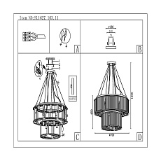 Подвесная люстра ST Luce Velletri SL1627.103.11 1