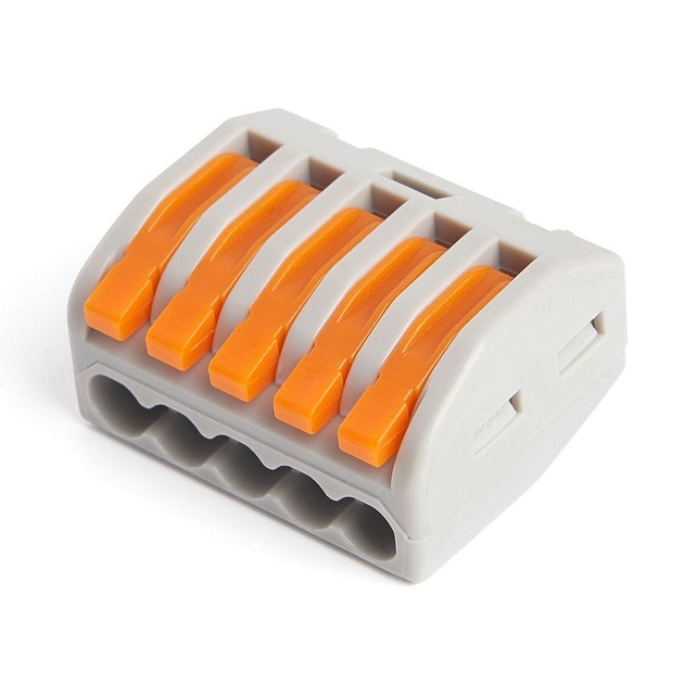 Клемма строительно-монтажная 5-проводная Stekker, LD222-615 39868 изображение 7 Клемма строительно-монтажная 5-проводная Stekker, LD222-615 39868 Фото № 7