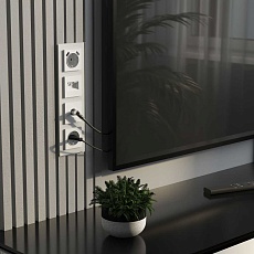 Розетка Werkel с заземлением, шторками и USBх2 белый матовый W1171561 4690389191992 3