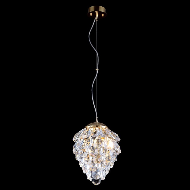 Подвесной светильник Crystal Lux Charme SP2 Gold/Transparent фото 