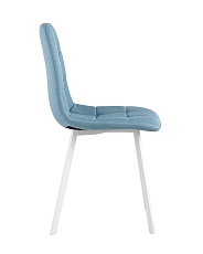 Кухонный стул Stool Group Chilly рогожка голубой (ножки белые) OS-2011 1009-8 wl 3