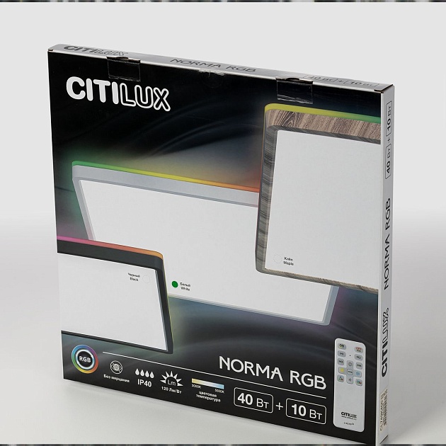 Потолочный светодиодный светильник Citilux Norma CL749K400 изображение 5 Потолочный светодиодный светильник Citilux Norma CL749K400 Фото № 5