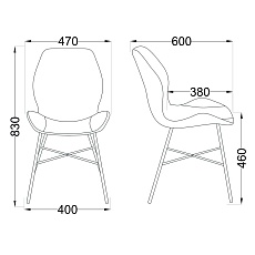 Кухонный стул AksHome Rio шоколадный, велюр 70474 1