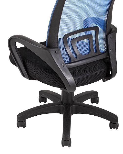 Офисное кресло TopChairs Simple синее D-515 blue изображение 6 Офисное кресло TopChairs Simple синее D-515 blue Фото № 6