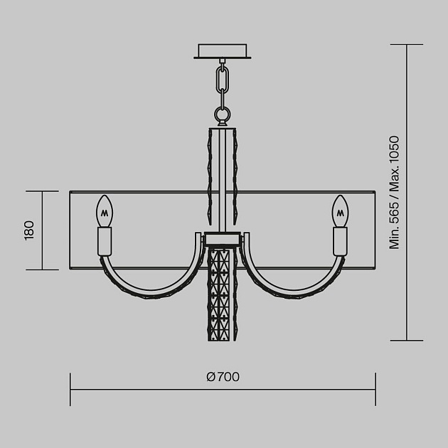 Подвесная люстра Maytoni Talento DIA008PL-06CH Фото № 2