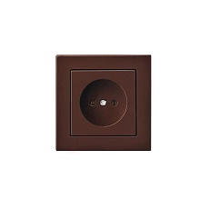 Розетка 2P Liregus Epsilon коричневый 28-135