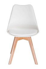 Кухонный стул AksHome Bliss белый, пластик + экокожа 35252 2