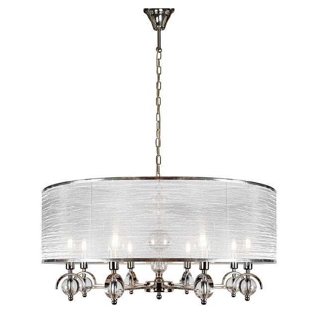 Подвесная люстра iLamp Chelsea P2400-8 Nickel Фото № 1