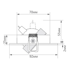 Встраиваемый светодиодный светильник Feron DL2811 32644 1
