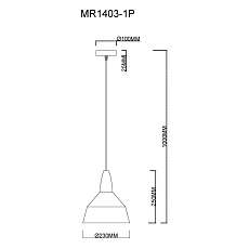 Подвесной светильник MyFar Brigitte MR1403-1P 4