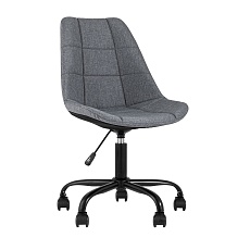 Поворотное кресло Stool Group Гирос рогожка серая HIGOS 1009-26