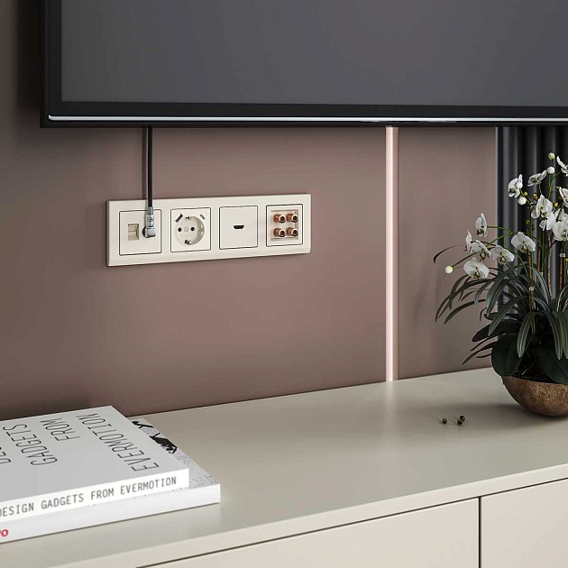 Рамка на 4 поста Werkel Stark слоновая кость W0041803 4690389161896 Фото № 2