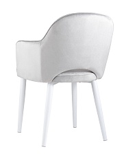 Кухонный стул Stool Group Венера велюр серебристый (ножки белые) MC16-2 KD HLR-14 5