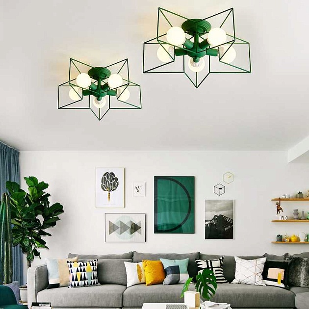 Потолочная люстра Imperium Loft Asteri Green 178357-26 изображение 2 Потолочная люстра Imperium Loft Asteri Green 178357-26 Фото № 2