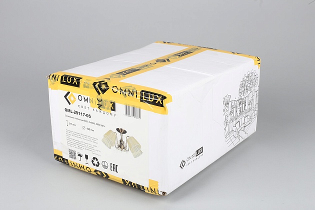 Потолочная люстра Omnilux Leonessa OML-29117-05 изображение 7 Потолочная люстра Omnilux Leonessa OML-29117-05 Фото № 7