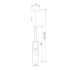 Подвесной светильник Eurosvet Graf 50226/1 прозрачный 1