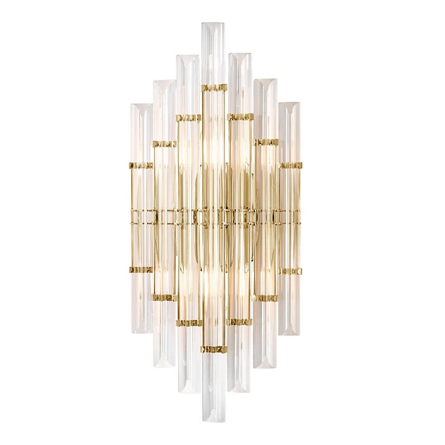 Настенный светильник Crystal Lux Saragosa AP2 Brass/Transparente Фото № 1